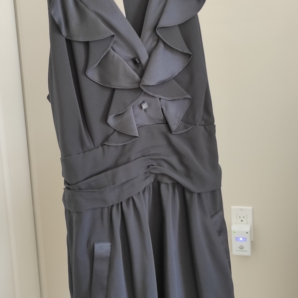 BCBGeneration ladies black halter dress size  8 - Picture 1 of 3